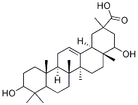 3,22-ジヒドロキシオレアナ-12-エン-29-酸 化学構造式