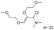 1-chloro-2,3-bis(2-methoxyethoxy)-N,N-dimethylallylamine hydrochloride Struktur