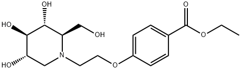 1,5-dideoxy-1,5-[[2-[4-(ethoxycarbonyl)phenoxy]ethyl]imino]-D-glucitol 