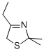 2,2-Dimethyl-4-ethyl-3-thiazoline,80881-36-3,结构式