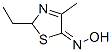 5(2H)-Thiazolone,  2-ethyl-4-methyl-,  oxime Struktur