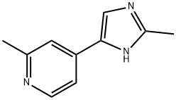 2-METHYL-4-(2-METHYL-1H-IMIDAZOL-4-YL)-PYRIDINE Struktur
