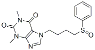 1,3-Dimethyl-7-[4-(phenylsulfinyl)butyl]-1H-purine-2,6-dione Struktur