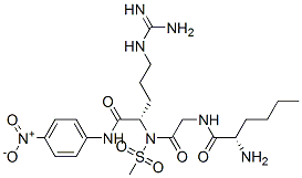 methylsulfonylnorleucyl-glycyl-arginine-4-nitroanilide Structure