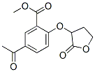 α-(4-Acetyl-2-methoxycarbonylphenoxy)-γ-hydroxybutyric acid lactone,80901-29-7,结构式