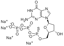 2'-DEOXYGUANOSINE-5'-O-(1-THIOTRIPHOSPHATE), RP-ISOMER SODIUM SALT Struktur