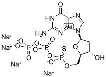2'-DEOXYGUANOSINE-5'-O-(1-THIOTRIPHOSPHATE), RP-ISOMER SODIUM SALT Structure