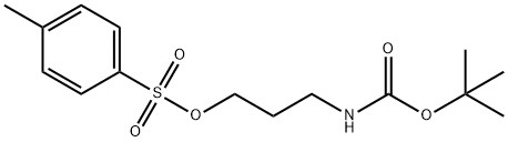 3-(叔丁氧基羰基)氨基)丙基4-甲基苯磺酸酯, 80909-96-2, 结构式