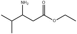 3-アミノ-4-メチルペンタン酸エチル 化学構造式