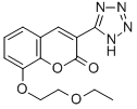 2H-1-Benzopyran-2-one, 8-(2-ethoxyethoxy)-3-(1H-tetrazol-5-yl)- Structure