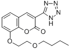 2H-1-Benzopyran-2-one, 8-(2-butoxyethoxy)-3-(1H-tetrazol-5-yl)- Structure