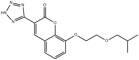 8-(5-Methyl-3-oxahexyloxy)-3-(1H-tetrazol-5-yl)coumarin Structure