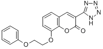 8-(2-Phenoxyethyloxy)-3-(1H-tetrazol-5-yl)coumarin Struktur