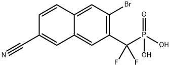 Phosphonic acid, [(3-broMo-7-cyano-2-naphthalenyl)difluoroMethyl]- (9CI) Structure