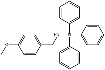 1-(4-methoxyphenyl)-N-triphenylsilyl-methanamine 结构式
