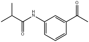 N-(3-アセチルフェニル)-2-メチルプロパンアミド 化学構造式