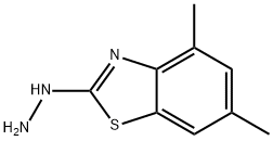 2(3H)-Benzothiazolone,4,6-dimethyl-,hydrazone(9CI) Struktur