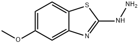 2-HYDRAZINO-5-METHOXY-1,3-BENZOTHIAZOLE 结构式