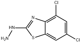 4,6-DICHLORO-2(3H)-BENZOTHIAZOLONE HYDRAZONE 化学構造式