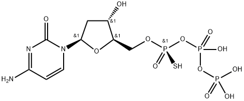 2'-DEOXYCYTIDINE-5'-O-(1-THIOTRIPHOSPHATE), RP-ISOMER SODIUM SALT Structure