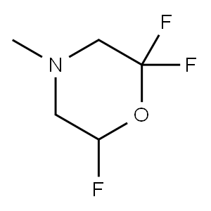 Morpholine,  2,2,6-trifluoro-4-methyl- Structure