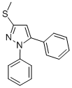 1,5-DIPHENYL-3-METHYLTHIO-1H-PYRAZOLE Struktur