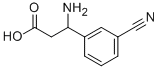 3-氨基-3-(3-氰基苯基)丙酸, 80971-96-6, 结构式