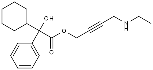 DESETHYLOXYBUTYNIN, HYDROCHLORIDE 化学構造式