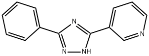 3-(3-苯基-1H-1,2,4-三唑-5-基)吡啶, 80980-09-2, 结构式