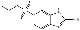 2-氨基-5-丙磺酰基苯并咪唑, 80983-34-2, 结构式