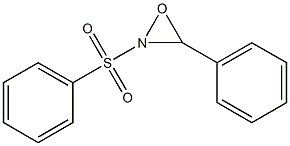 3-phenyl-2-(phenylsulfonyl)-1,2-oxaziridine Structure