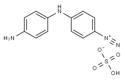 4-[(4-aminophenyl)amino]benzenediazonium hydrogen sulphate 结构式