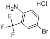 4-ブロモ-2-(トリフルオロメチル)アニリン·塩酸塩 化学構造式