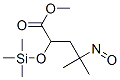 Methyl 4-methyl-4-nitroso-2-trimethylsiloxy-pentanoate 化学構造式