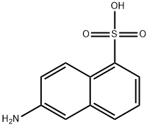 6-Amino-1-naphthalenesulfonic acid Struktur