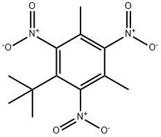 5-tert-ブチル-2,4,6-トリニトロ-m-キシレン 化学構造式