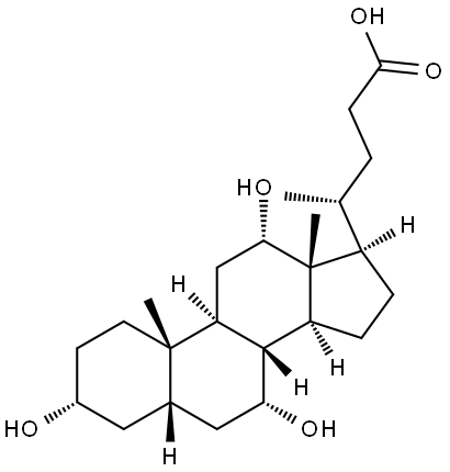 胆酸, 81-25-4, 结构式