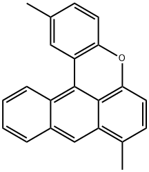 2,8-ジメチルナフト[3,2,1-kl]キサンテン 化学構造式