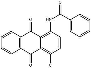 N-(4-氯-9,10-二氧-9,10-二氢蒽-1-基)苯甲酰胺, 81-45-8, 结构式