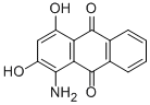 1-アミノ-2,4-ジヒドロキシ-9,10-アントラキノン 化学構造式