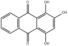 羟基茜草素,81-54-9,结构式