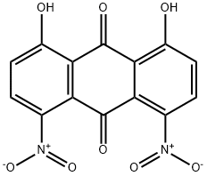 1,8-Dihydroxy-4,5-dinitroanthraquinone Struktur