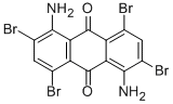 1,5-diamino-2,4,6,8-tetrabromoanthraquinone  Struktur