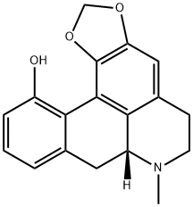 1,2-METHYLENEDIOXY-11-HYDROXYAPORPHIN, 81-67-4, 结构式