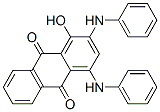 1-hydroxy-2,4-bis(phenylamino)anthraquinone,81-70-9,结构式