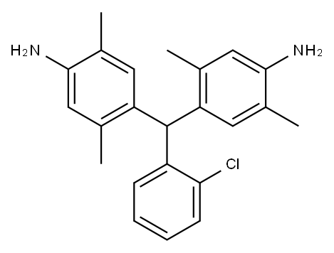 4,4'-(2-chlorobenzylidene)di-2,5-xylidine Struktur