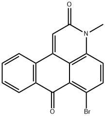 6-bromo-3-methyl-3H-dibenz[f,ij]isoquinoline-2,7-dione Struktur