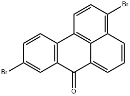 3,9-ジブロモ-7H-ベンゾ[de]アントラセン-7-オン 化学構造式