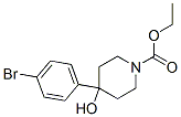 ethyl 4-(4-bromophenyl)-4-hydroxypiperidine-1-carboxylate  Struktur