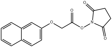 (2-NAPHTHOXY)ACETIC ACID N-HYDROXYSUCCINIMIDE ESTER Struktur